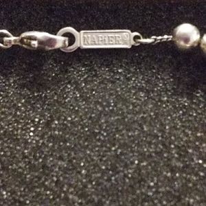 Napier Silver Plated Bead Bracelet